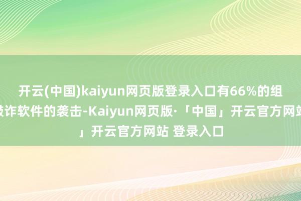 开云(中国)kaiyun网页版登录入口有66%的组织遭受了敲诈软件的袭击-Kaiyun网页版·「中国」开云官方网站 登录入口