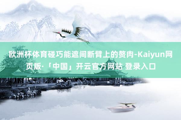 欧洲杯体育碰巧能遮间断臂上的赘肉-Kaiyun网页版·「中国」开云官方网站 登录入口